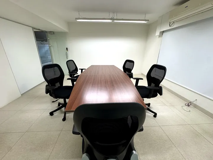 Conference room used for airline interview preparation