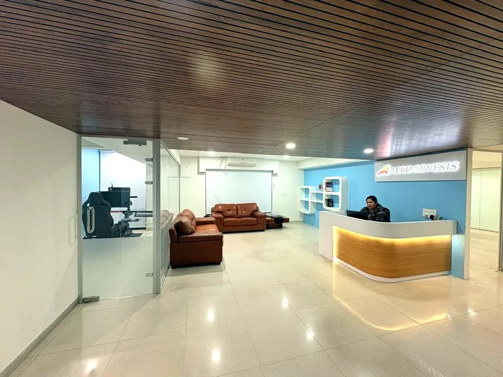 Reception lobby at Aerogenesis
