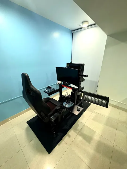 Flight simulator station at the Bangalore facility