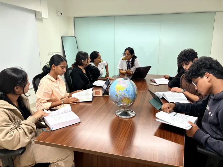 Students in a study session
