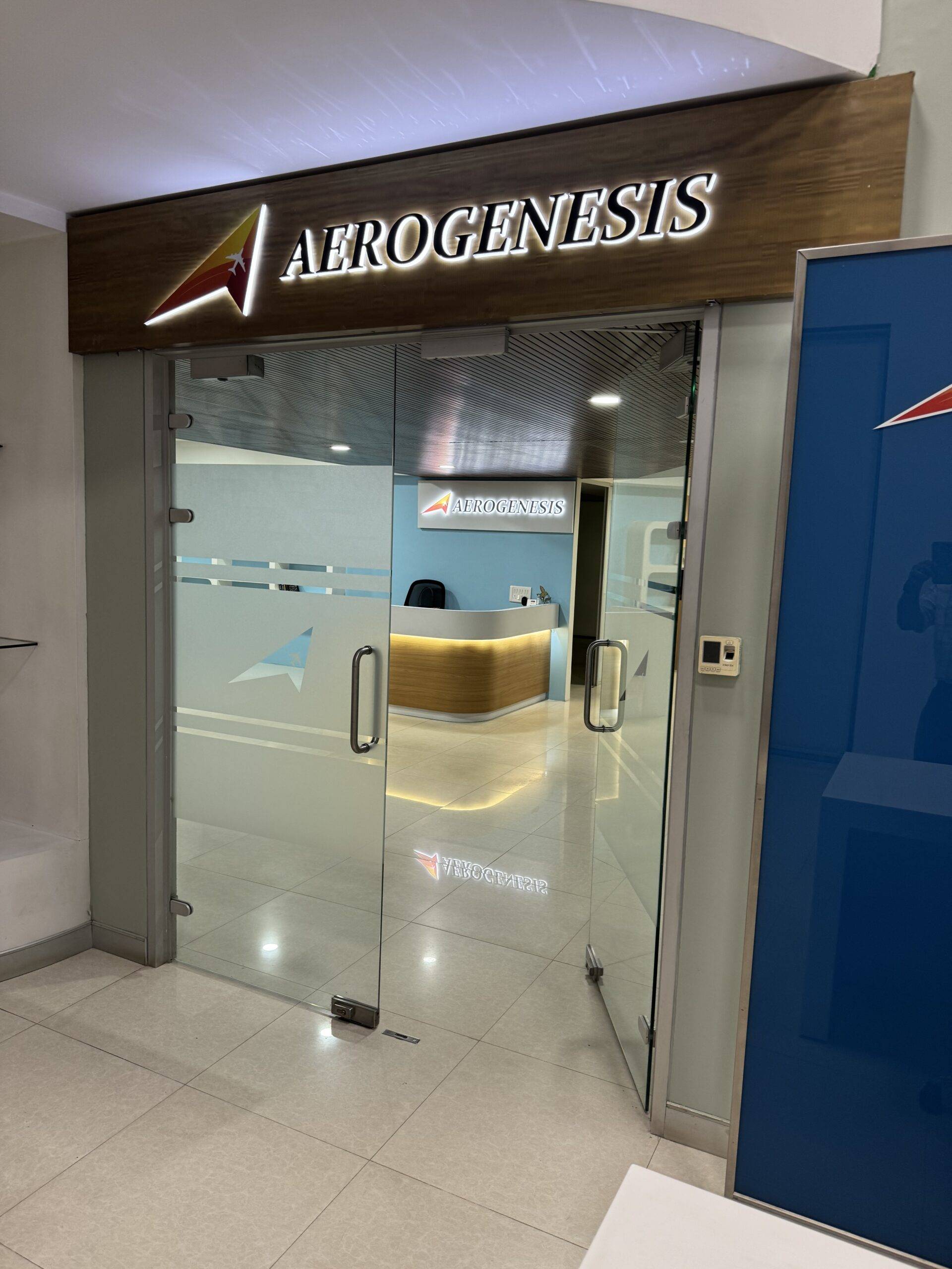 Aerogenesis aviation academy entrance — kalyan nagar, bengaluru